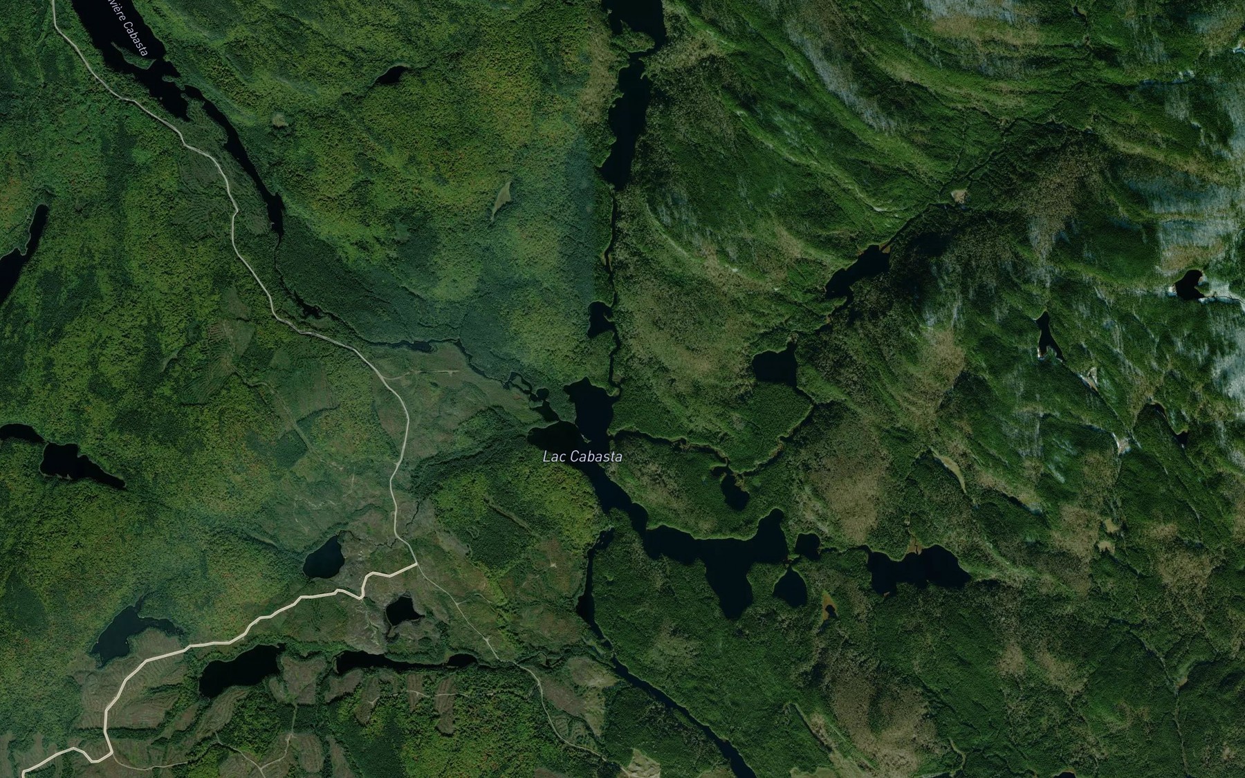 Satellite map of the Ruisseau Seymour