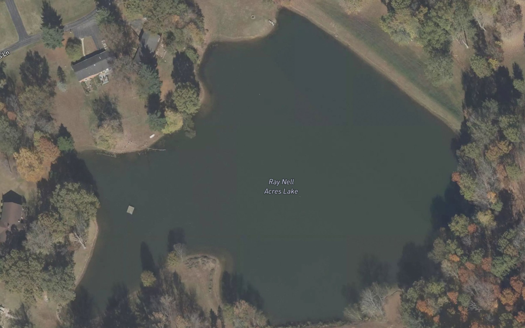 Satellite map of the Ray Nell Acres Lake