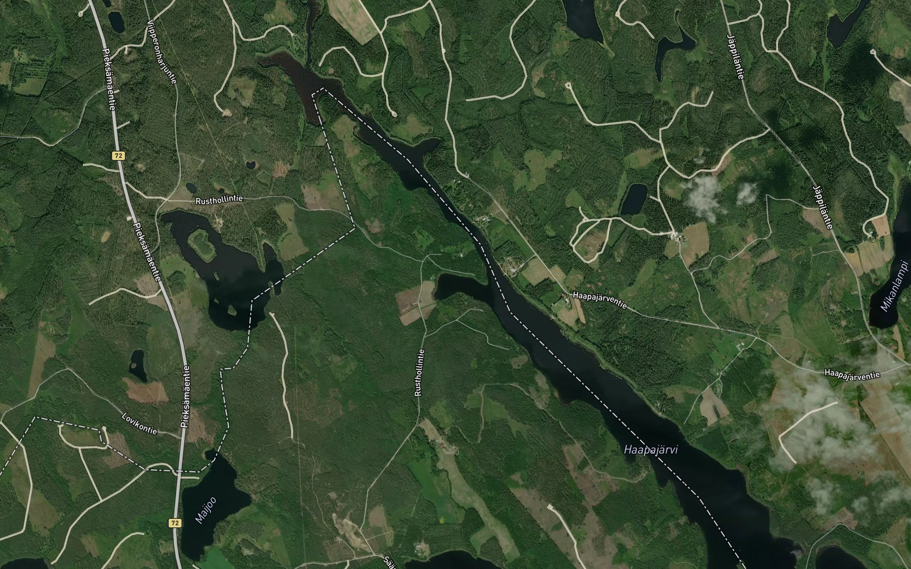 Satellite map of the Sammakkolahti