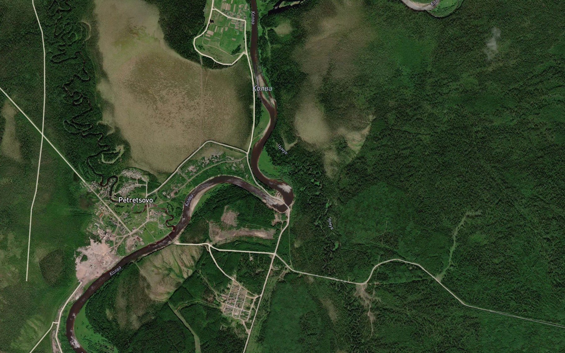 Satellite map of the Chumuk