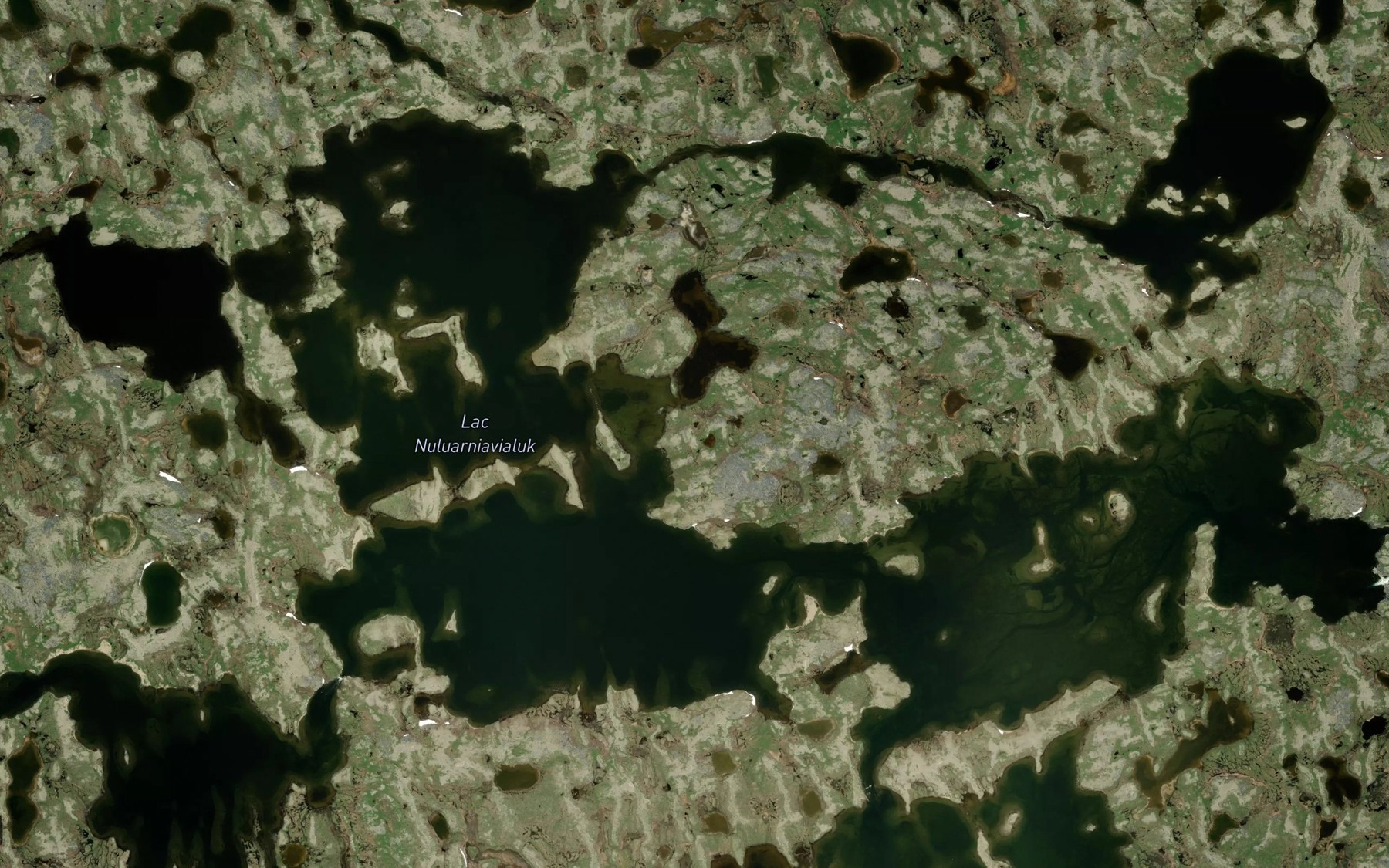 Satellite map of the Lac Nuluarniavialuk