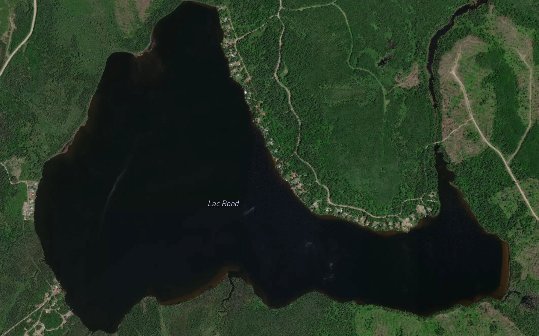 Satellite map of the Lac Rond