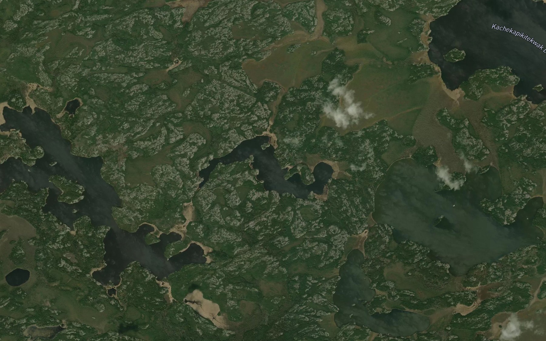 Satellite map of the Kasakwaykamak Lake