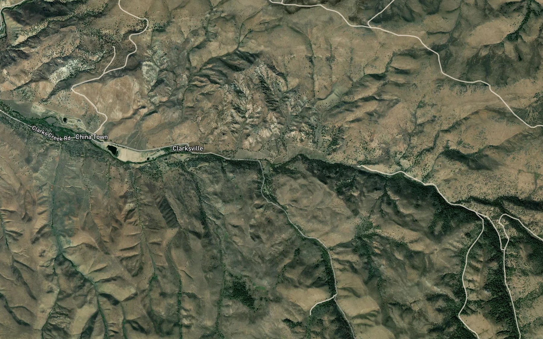 Satellite map of the Cottonwood Creek