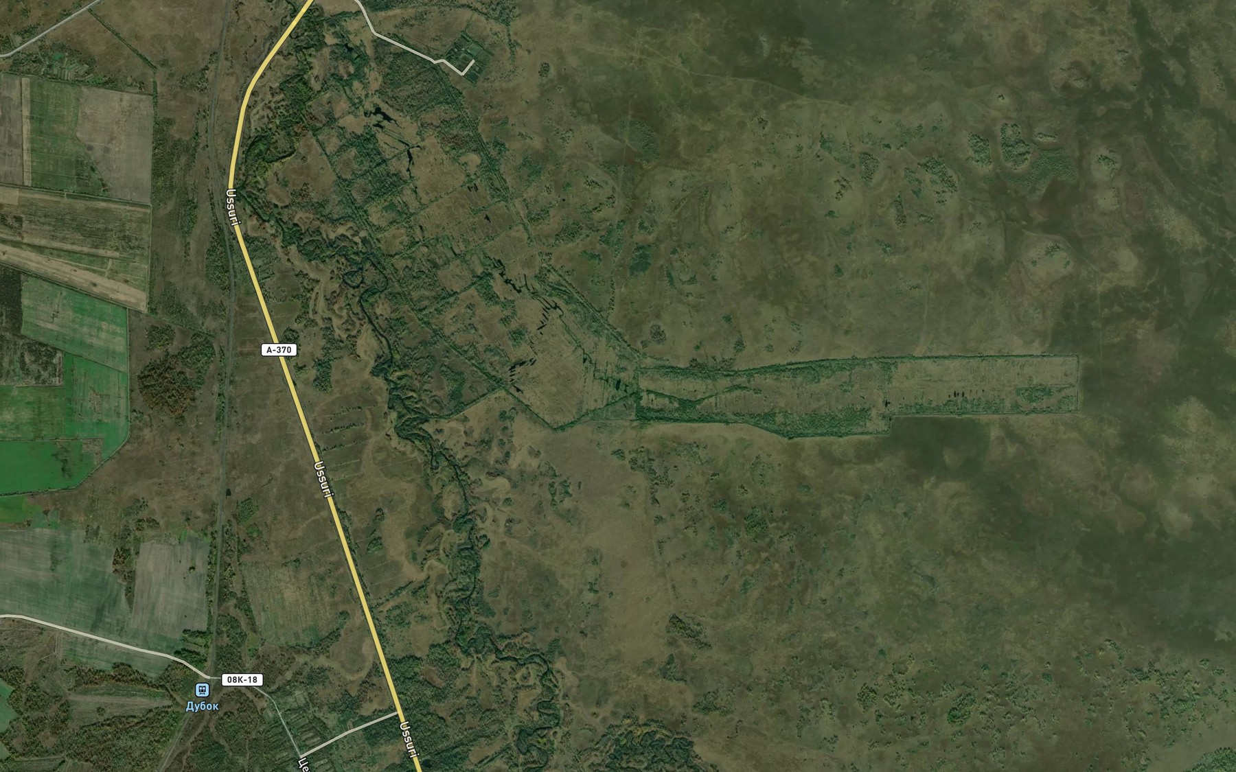 Satellite map of the Ozero Tryasucheye
