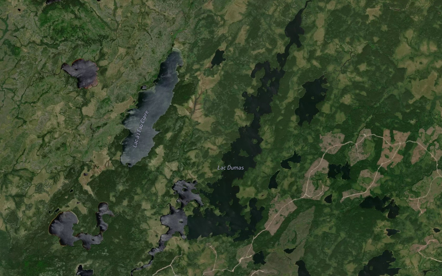 Satellite map of the Lac Dumas
