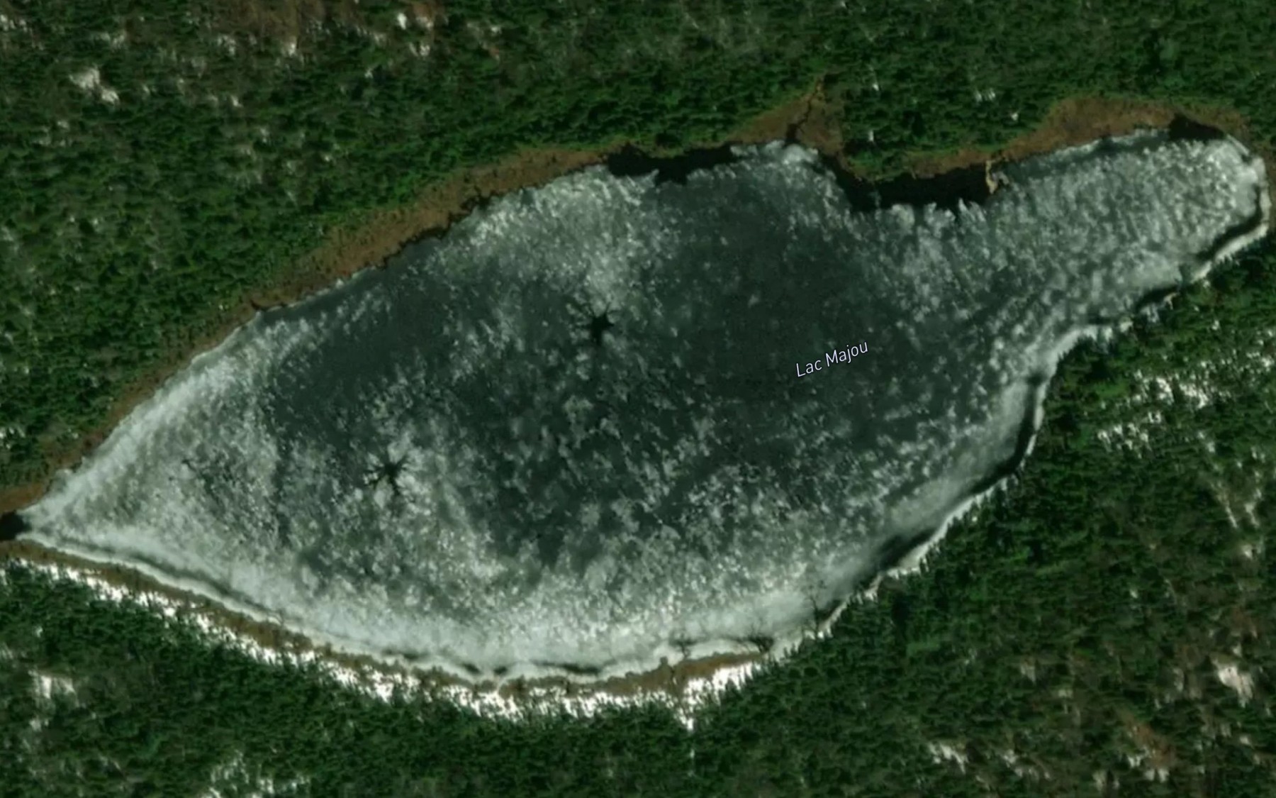 Satellite map of the Lac Majou