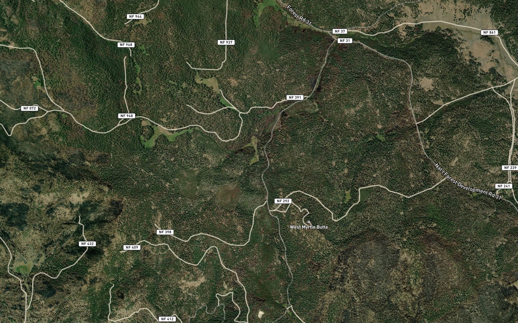 Satellite map of the Soup Spring