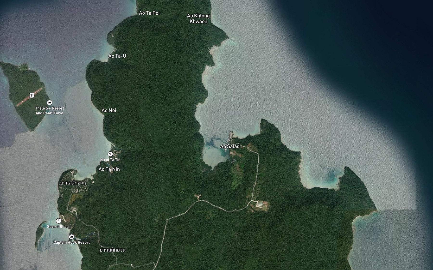Satellite map of the Ao Salat