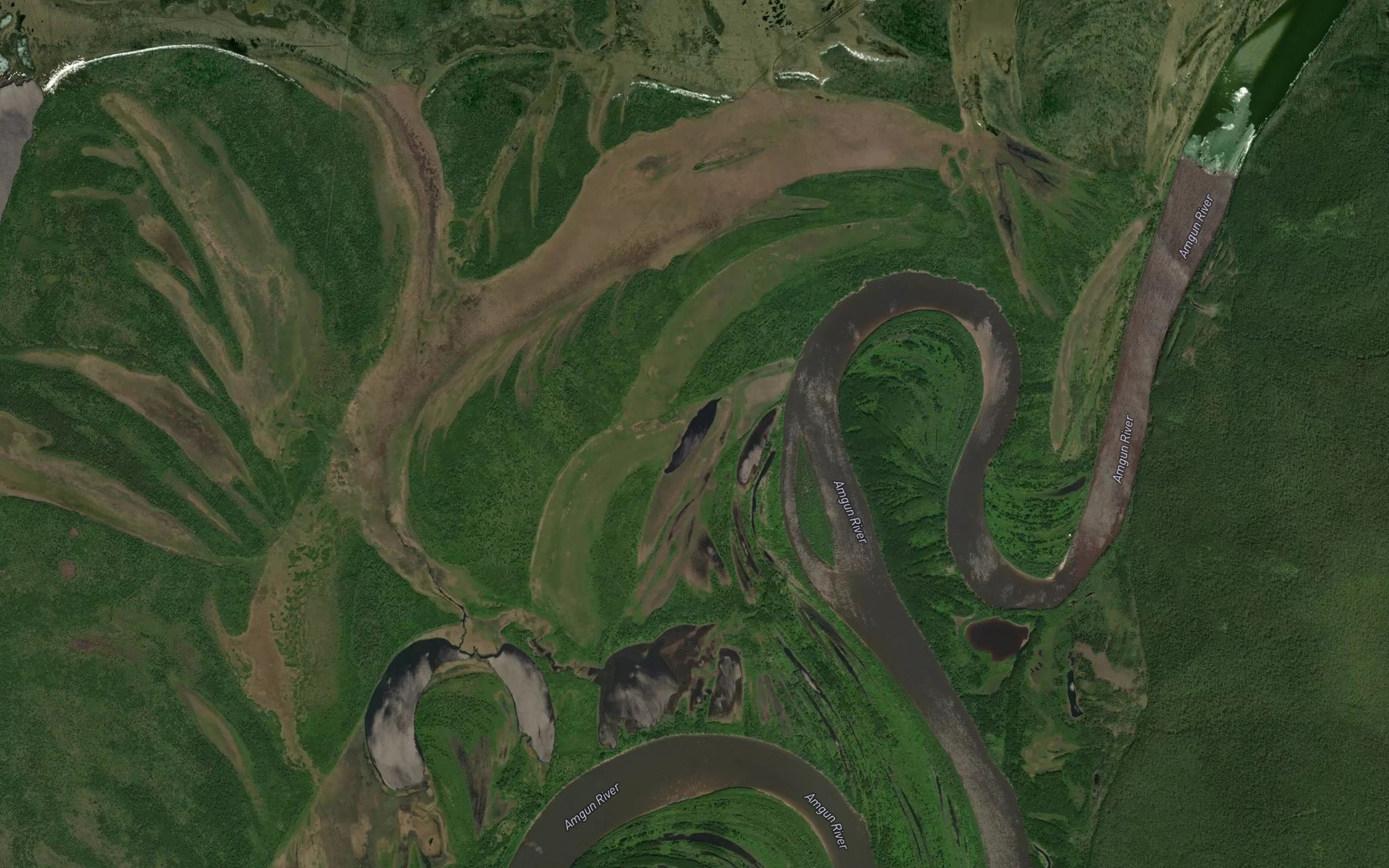 Satellite map of the Ozero Linza
