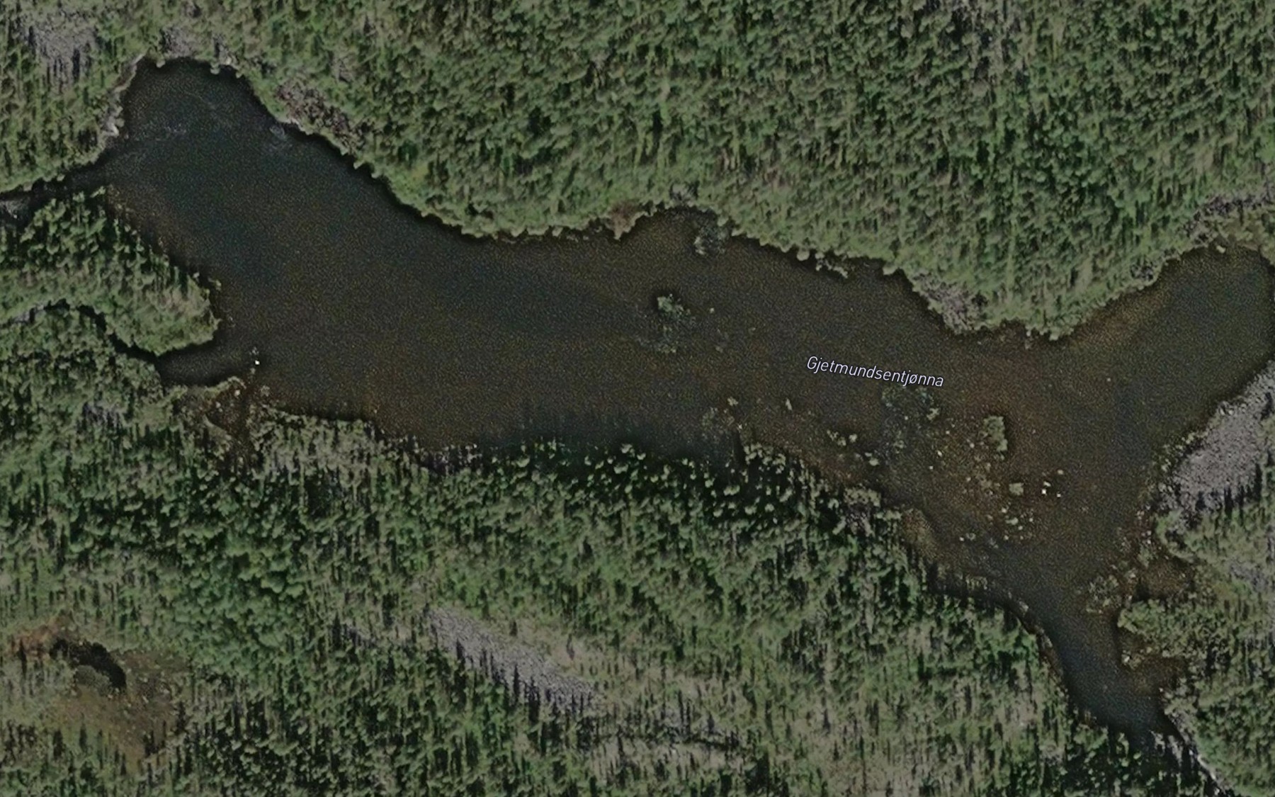Satellite map of the Gjetmundsentjonna