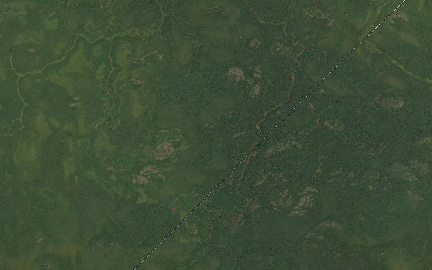 Satellite map of the Banksian River