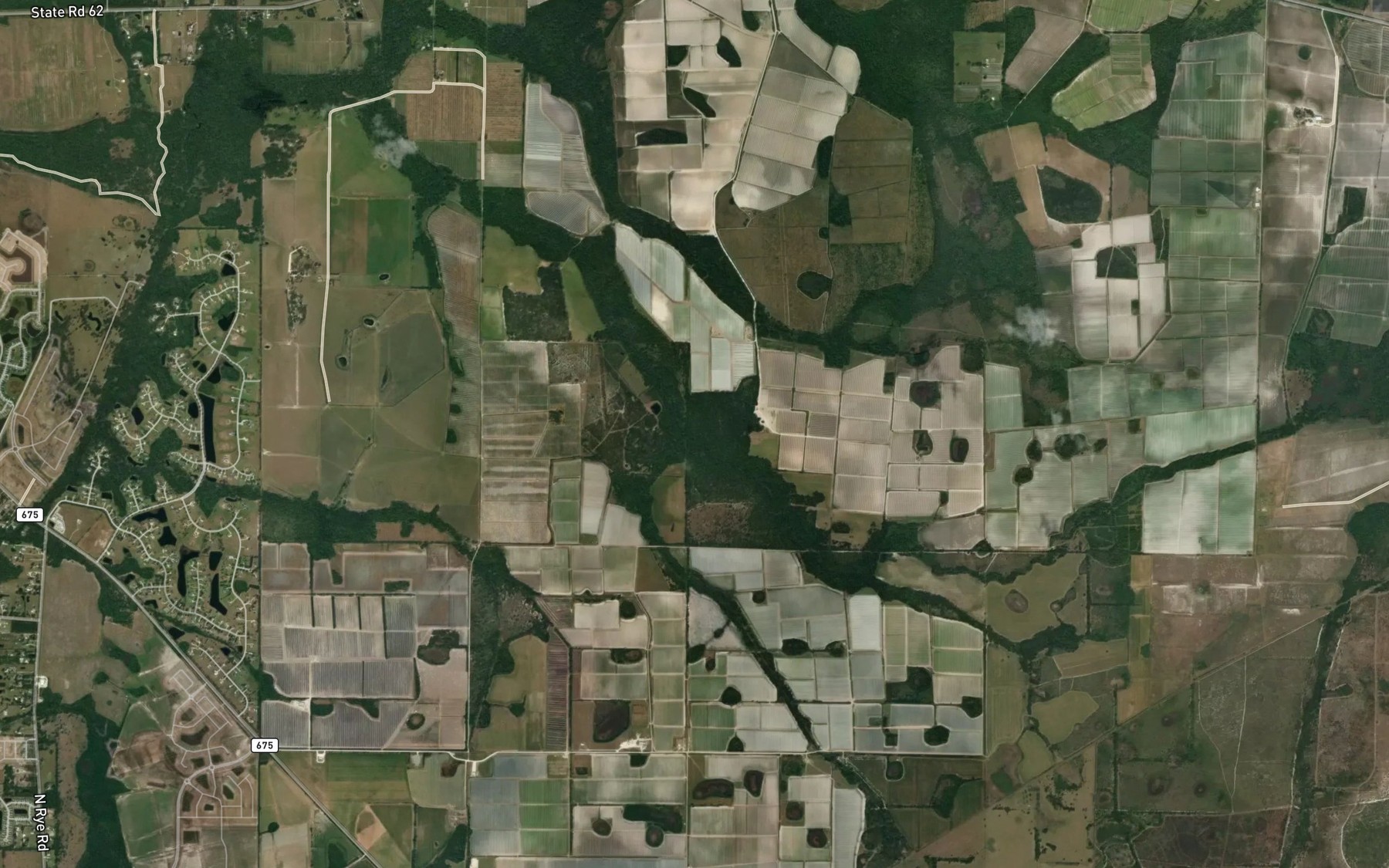 Satellite map of the Harvey Prong