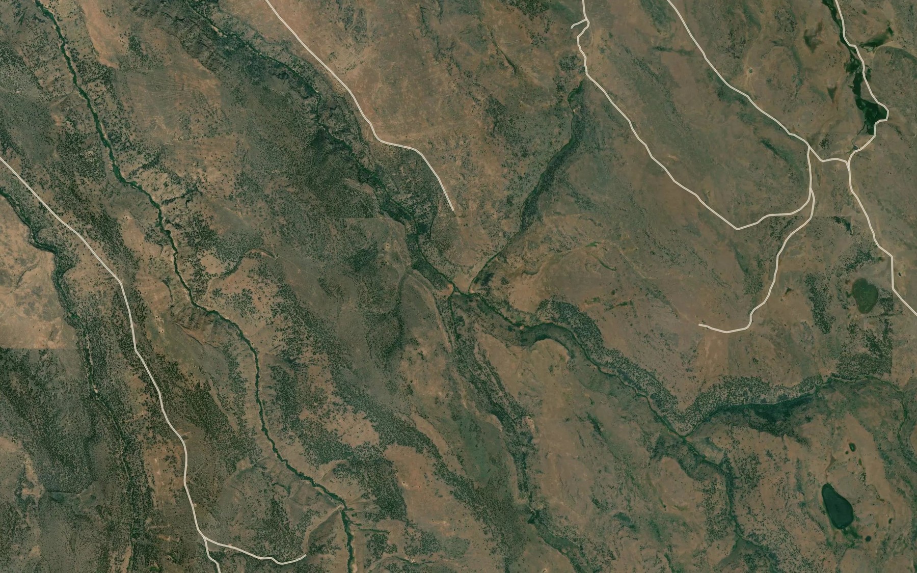 Satellite map of the Deep Creek