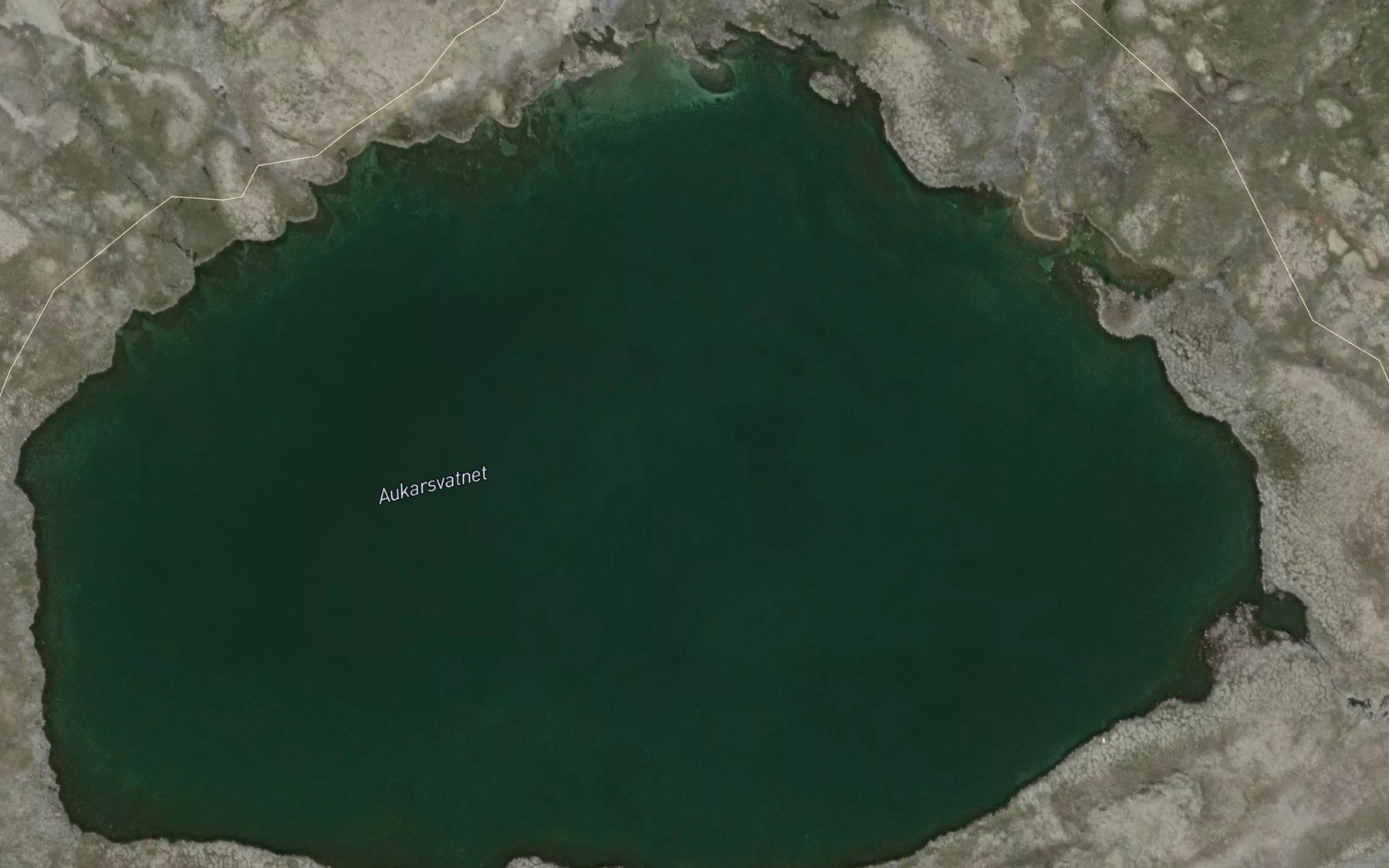 Satellite map of the Aukarsvatnet