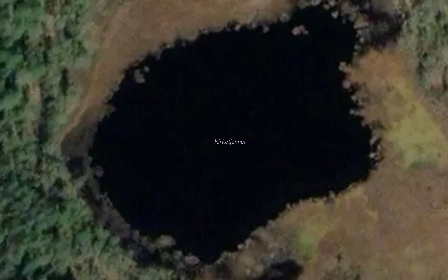 Satellite map of the Kirketjernet