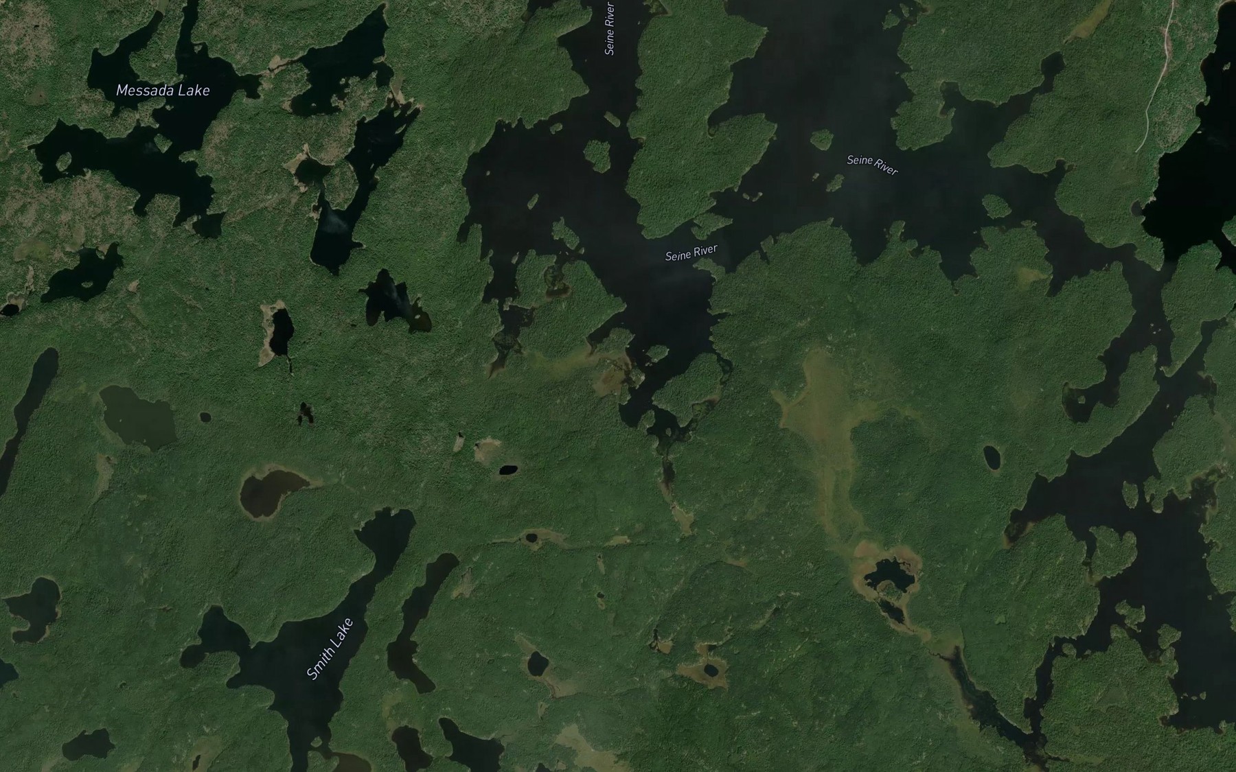 Satellite map of the Broken Leg Bay