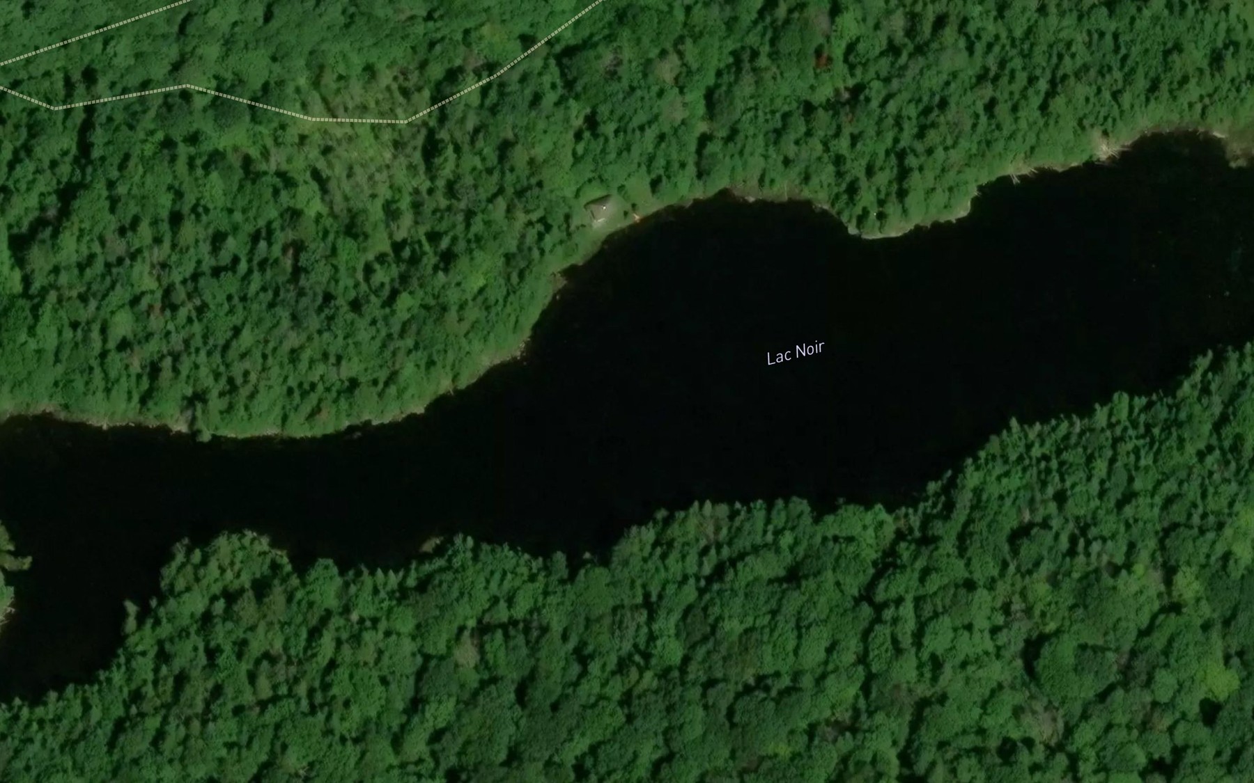 Satellite map of the Lac Noir