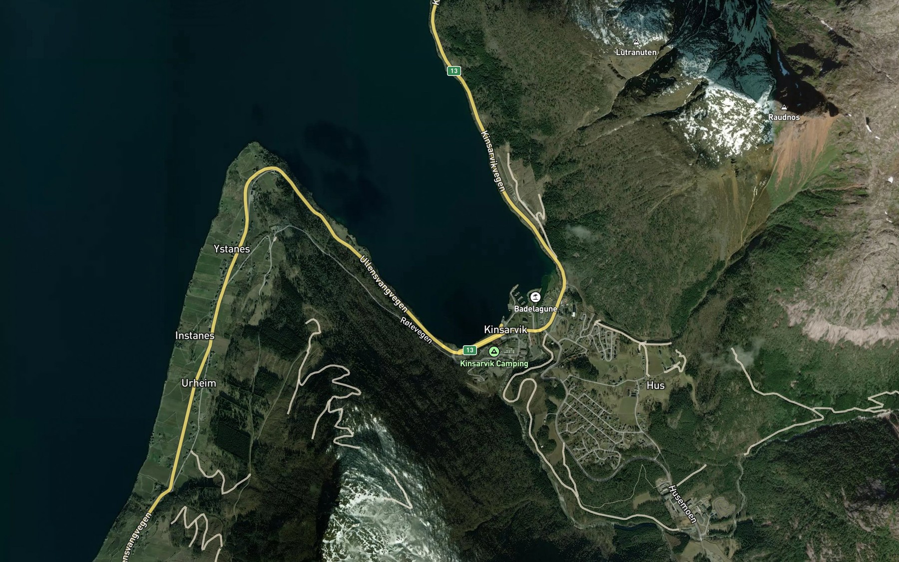 Satellite map of the Kinsarvikbukti