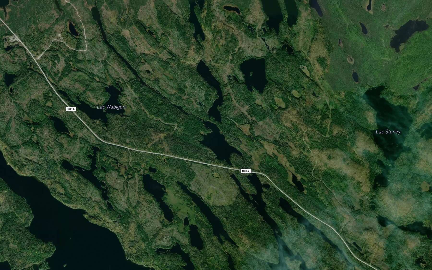 Satellite map of the Lac Botillon
