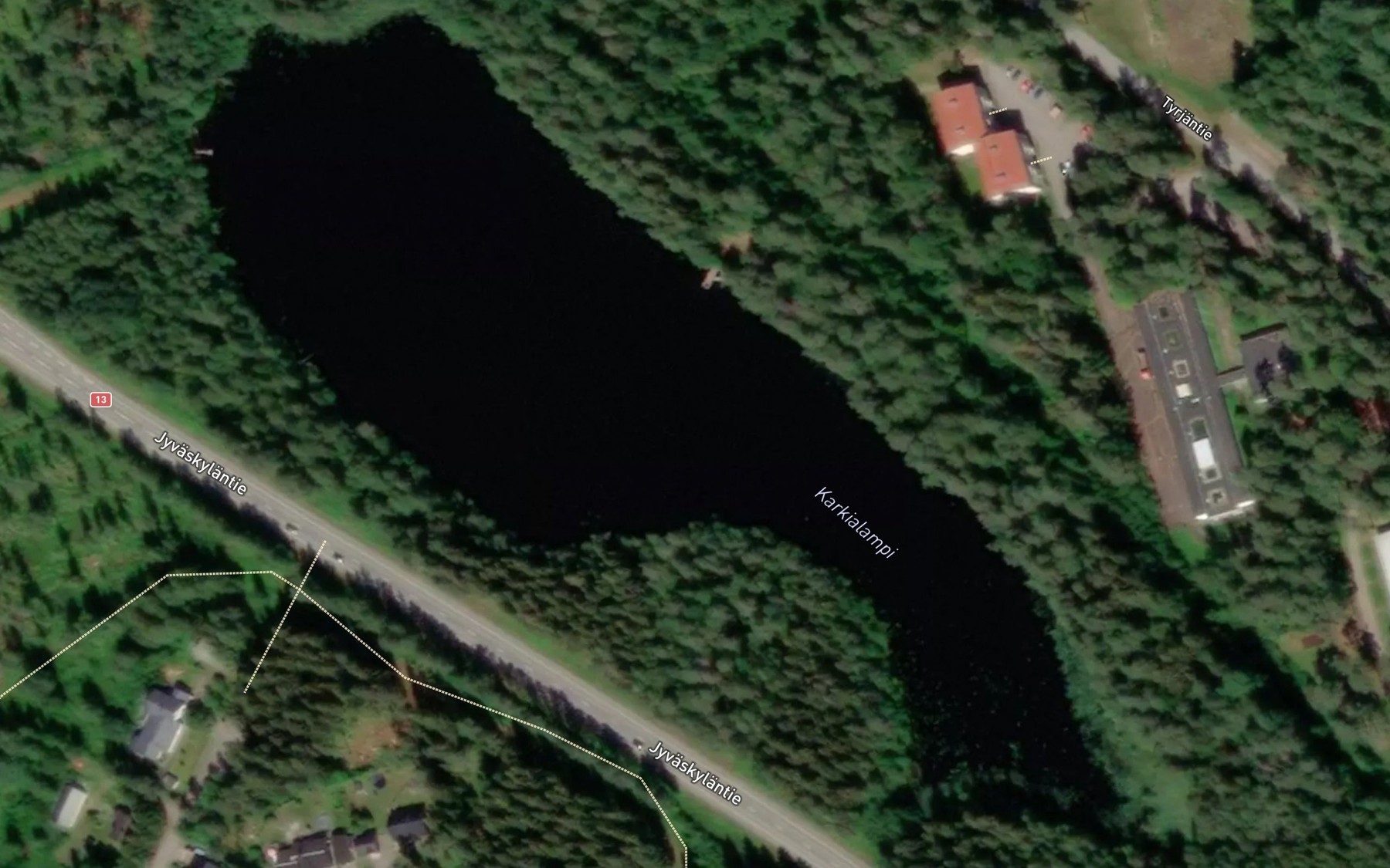 Satellite map of the Karkialampi