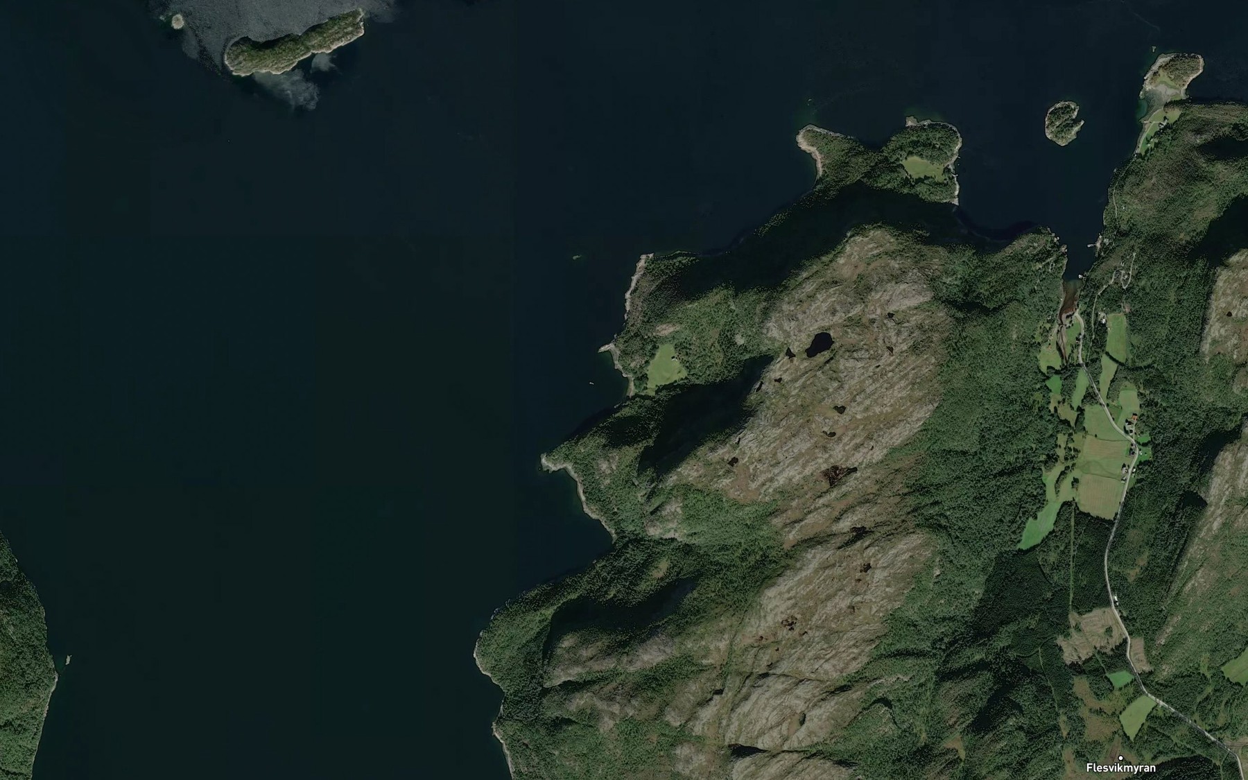 Satellite map of the Stokkaunbukta