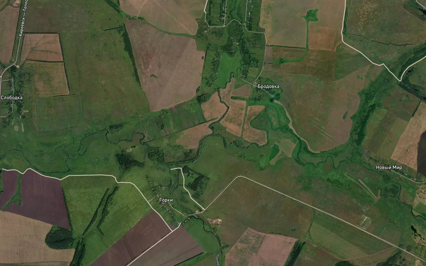 Satellite map of the Belevka