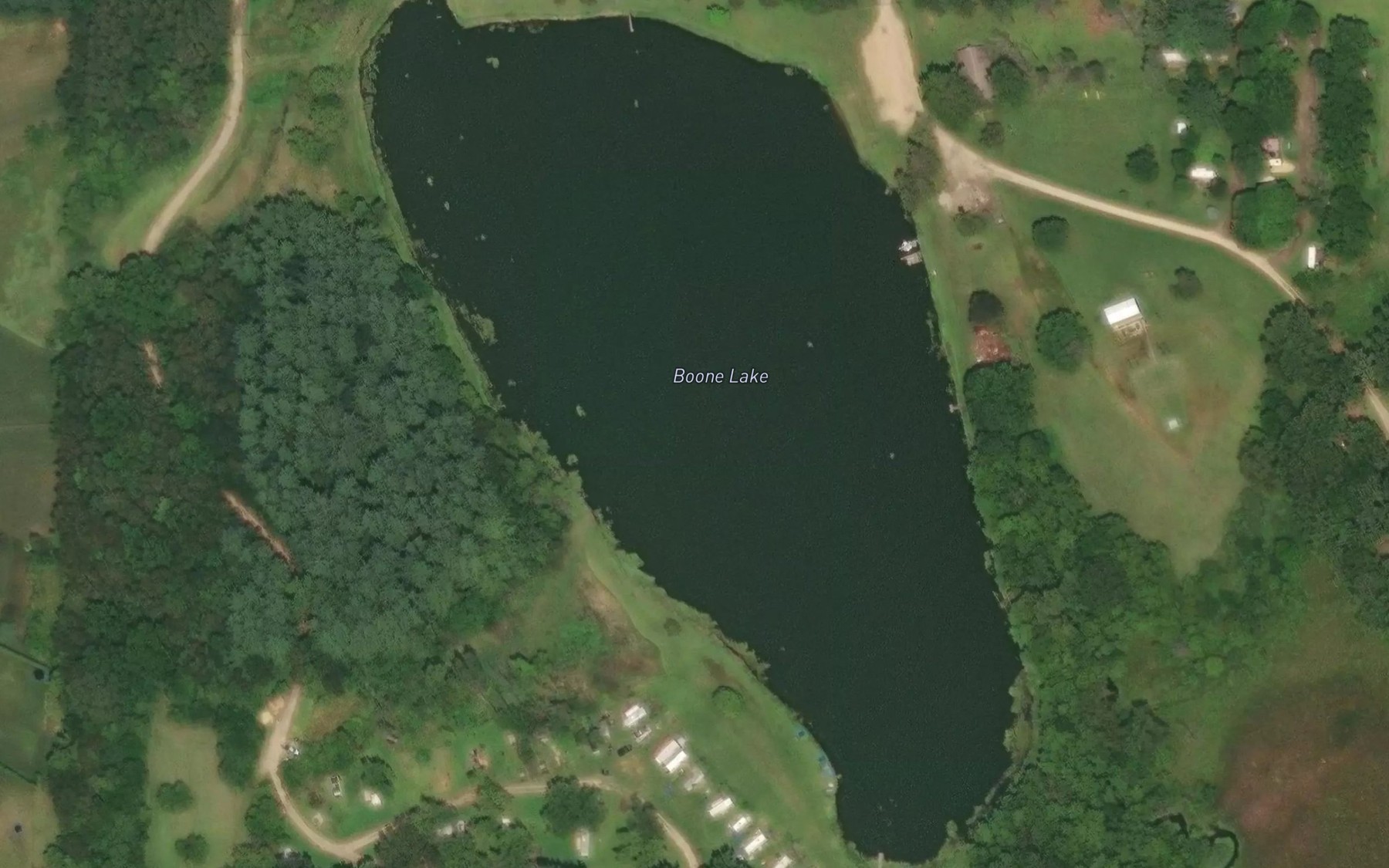 Satellite map of the County Lake