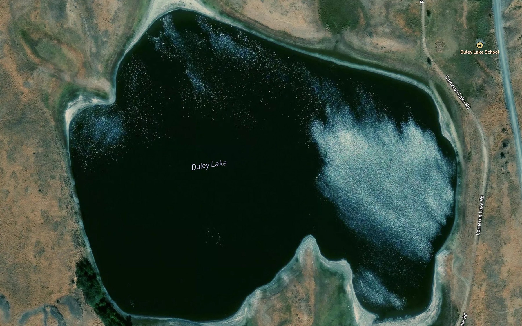 Satellite map of the Duley Lake