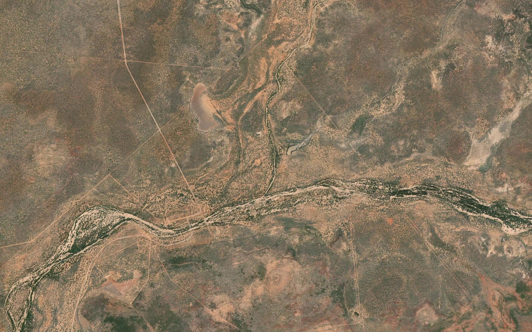 Satellite map of the Loth Creek