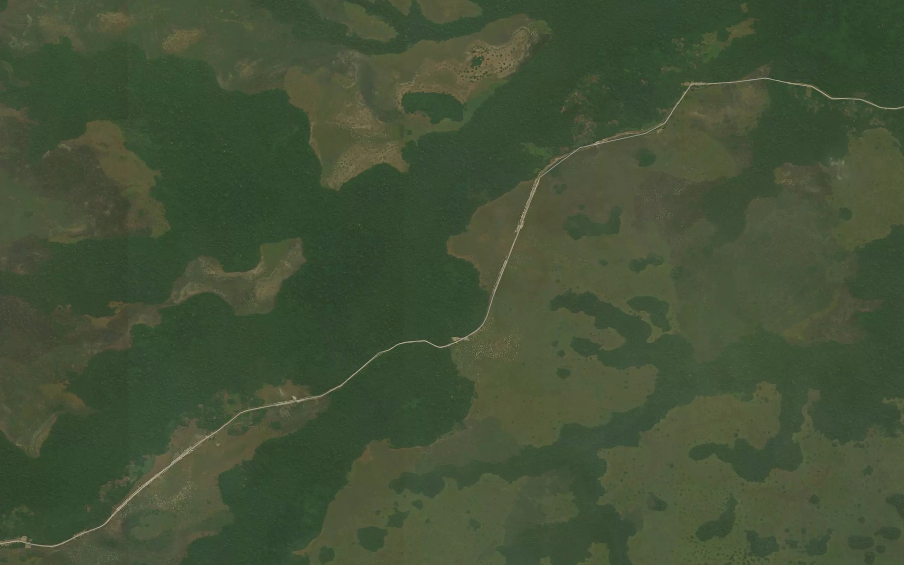 Satellite map of the Ekassa