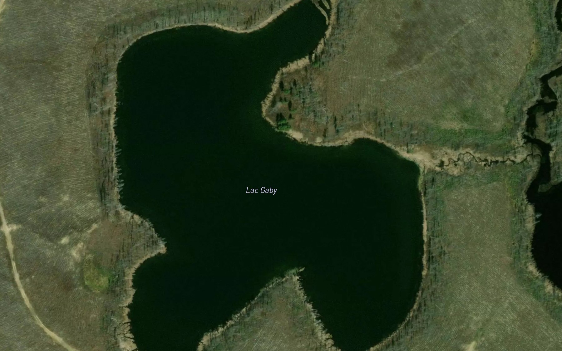 Satellite map of the Lac Gaby
