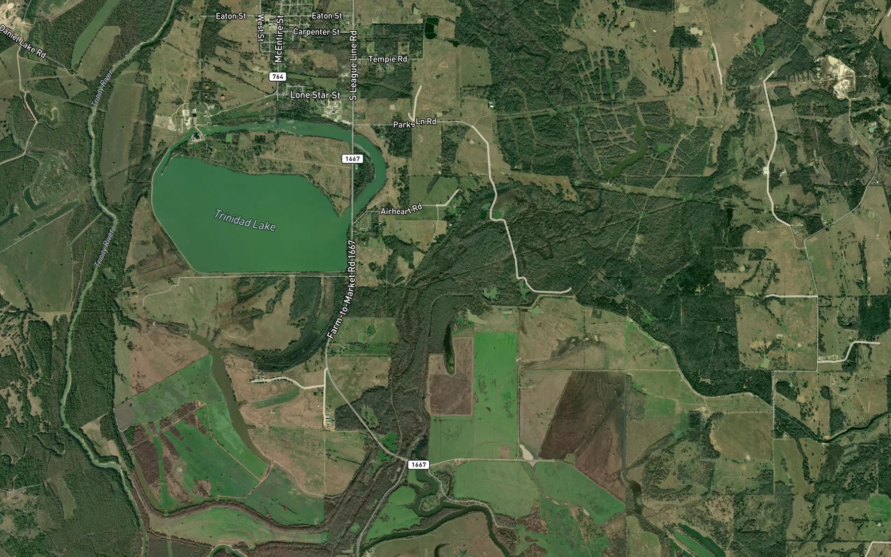 Satellite map of the Walnut Creek