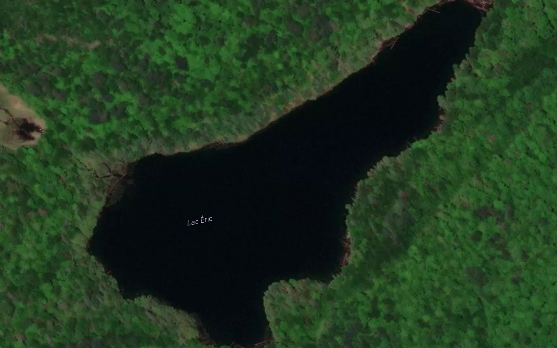 Satellite map of the Lac Eric