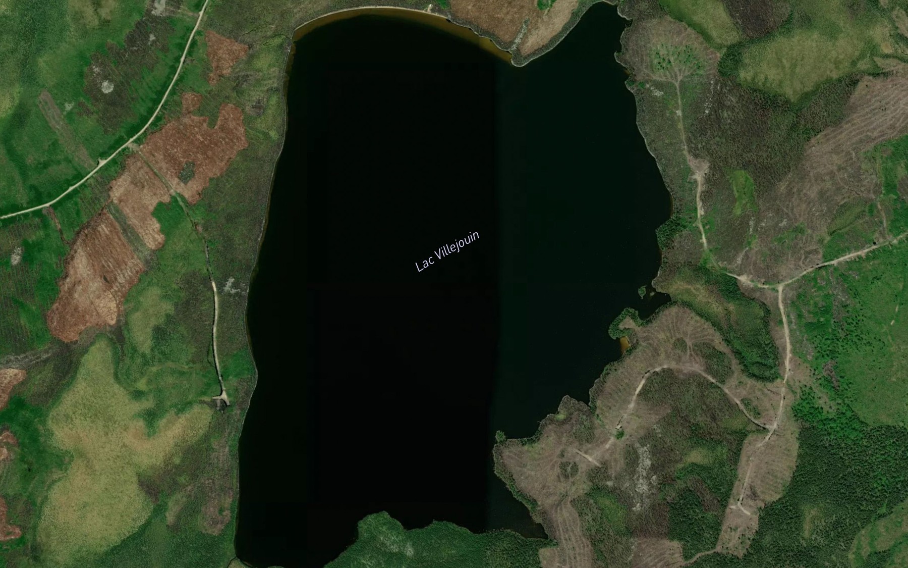 Satellite map of the Lac Villejouin