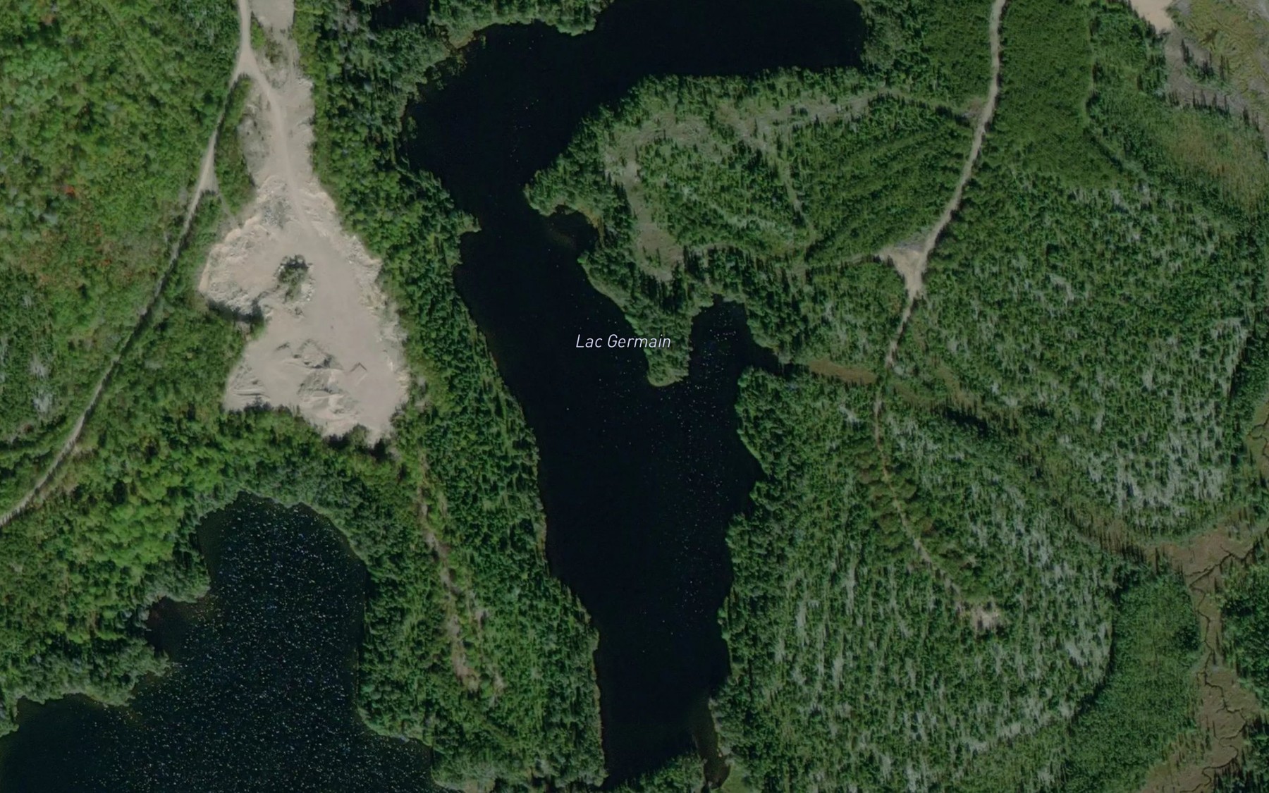 Satellite map of the Lac Germain