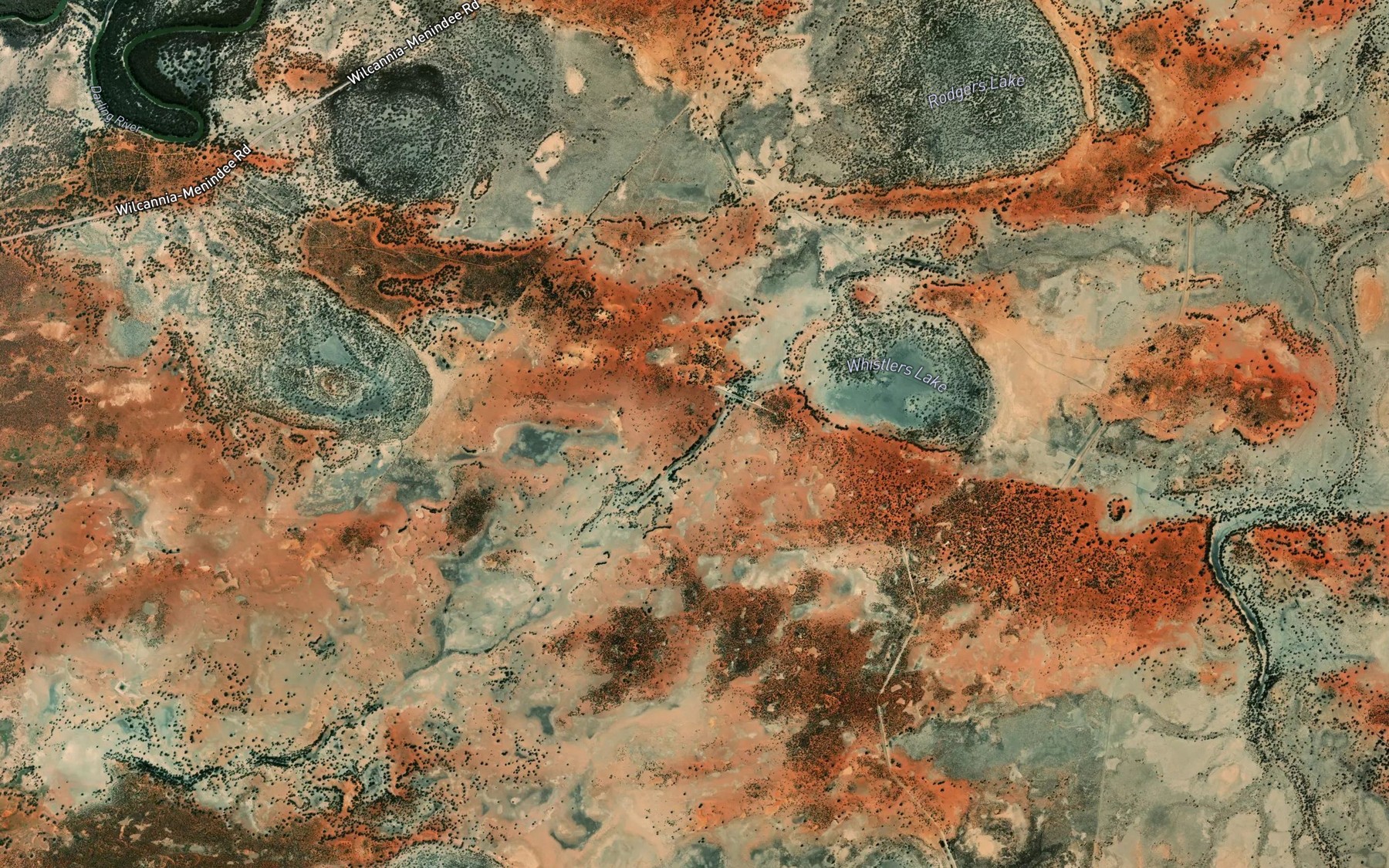 Satellite map of the Mundy Creek