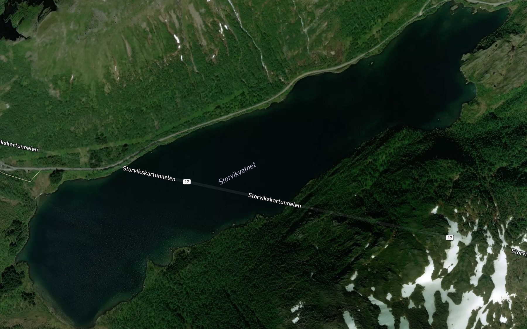 Satellite map of the Storvikvatnet