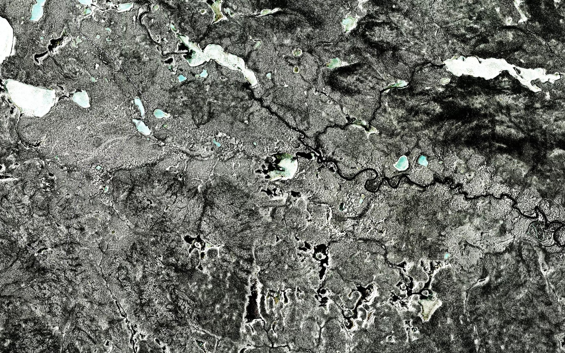 Satellite map of the Lac Kahikuhiu
