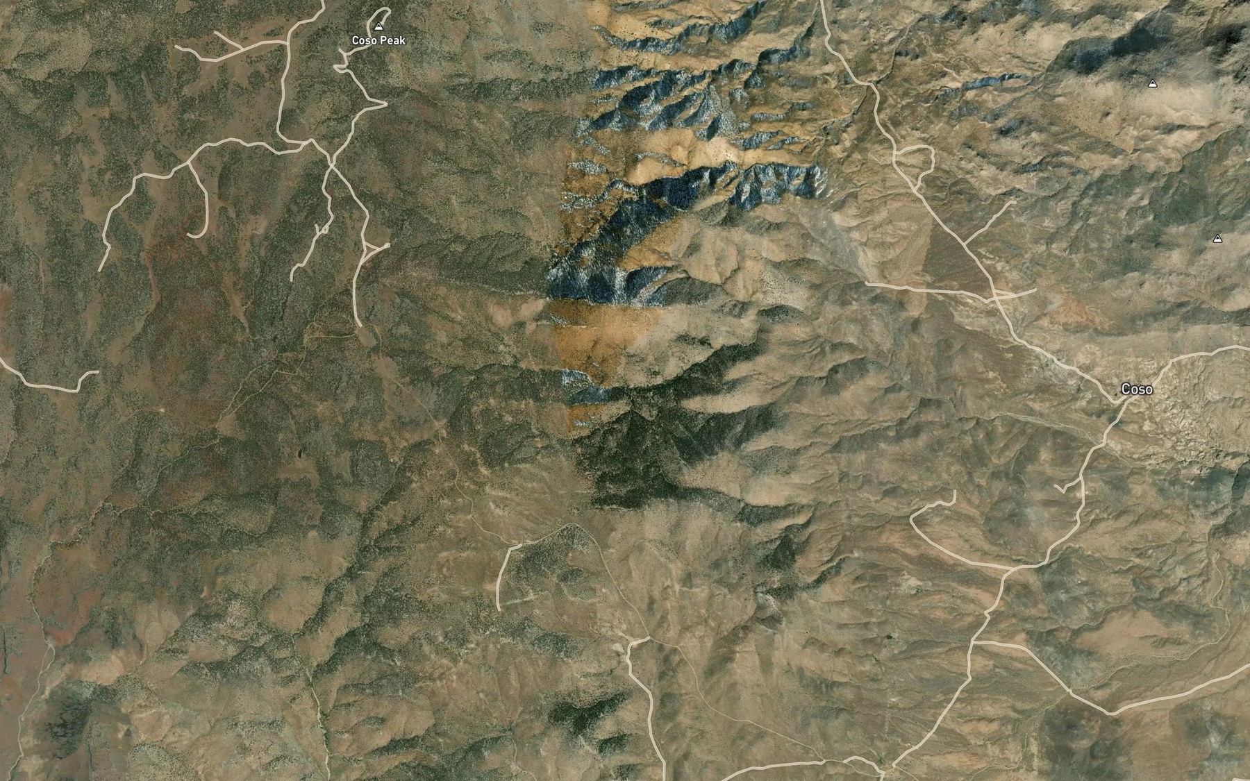 Satellite map of the Mill Spring