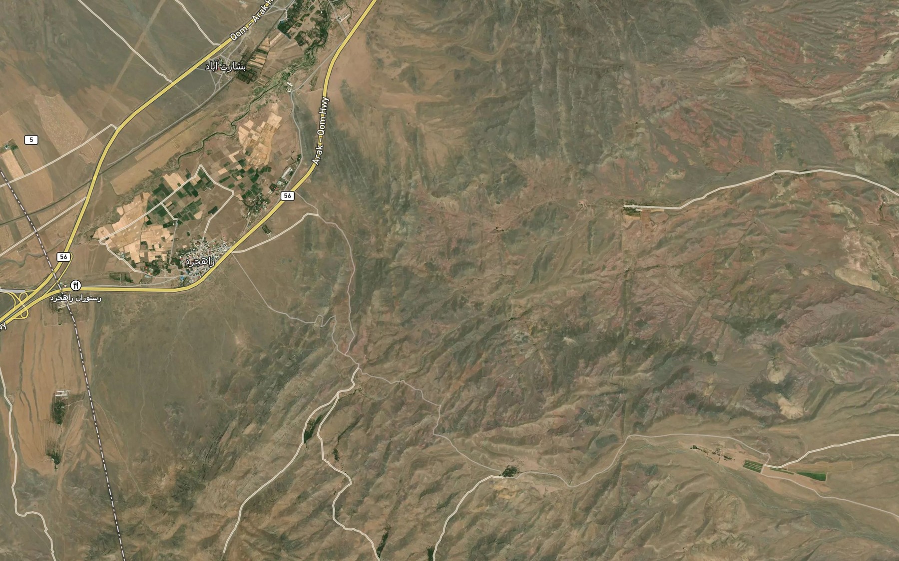 Satellite map of the Cheshmeh-ye Ahmad