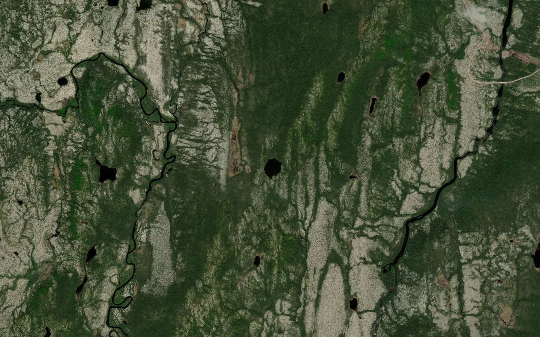Satellite map of the Lac Kukuh Katshihtauant