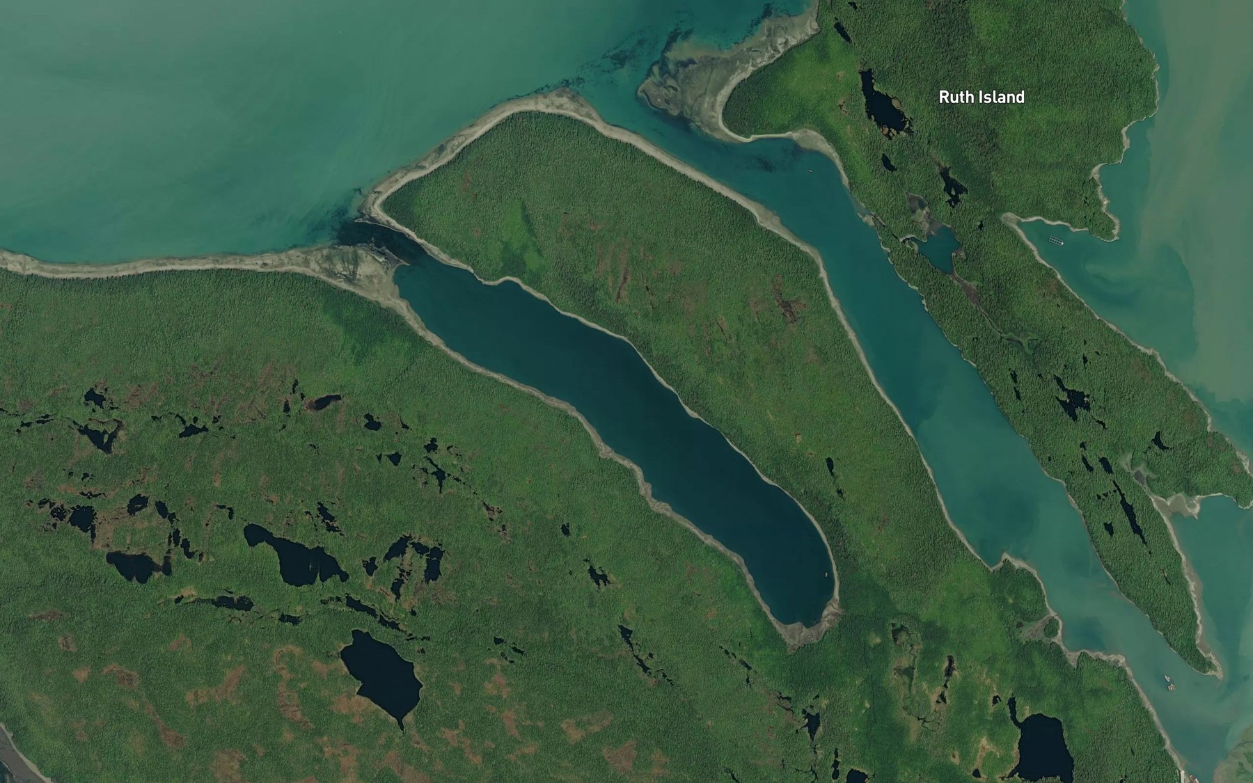 Satellite map of the Bock Bight