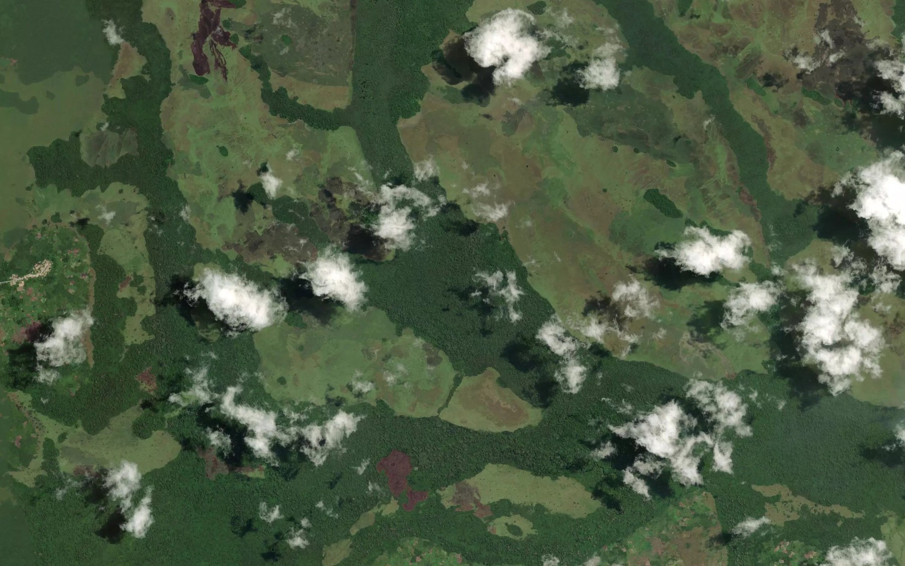 Satellite map of the Ayomi