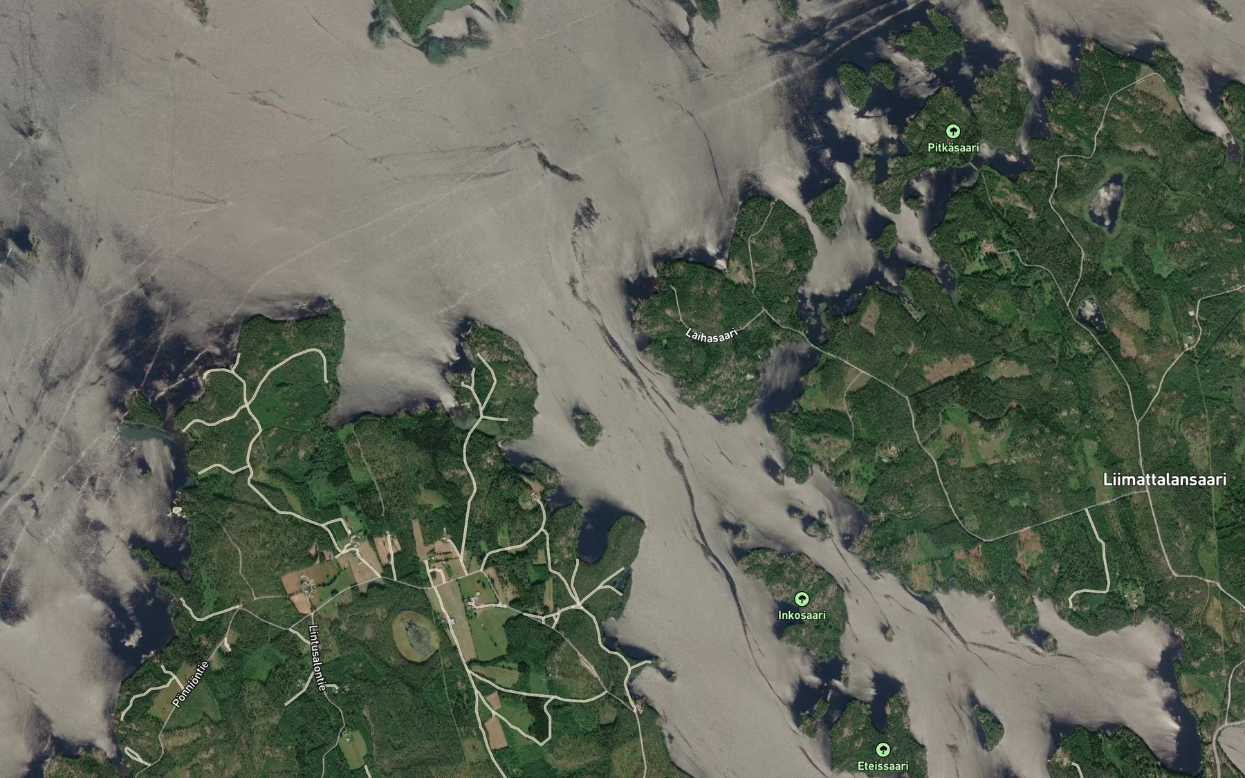 Satellite map of the Varisvirta