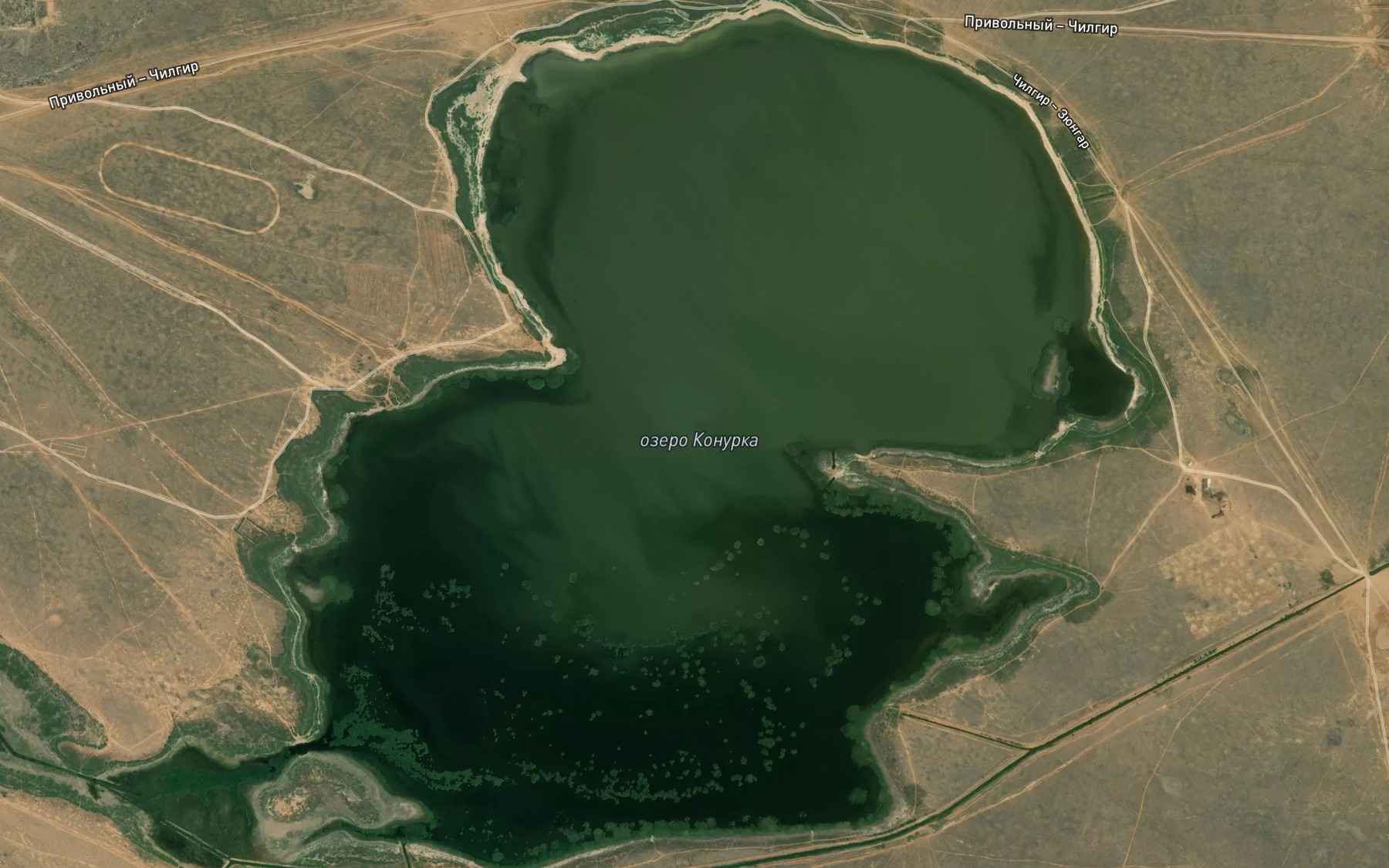 Satellite map of the Ozero Konurka