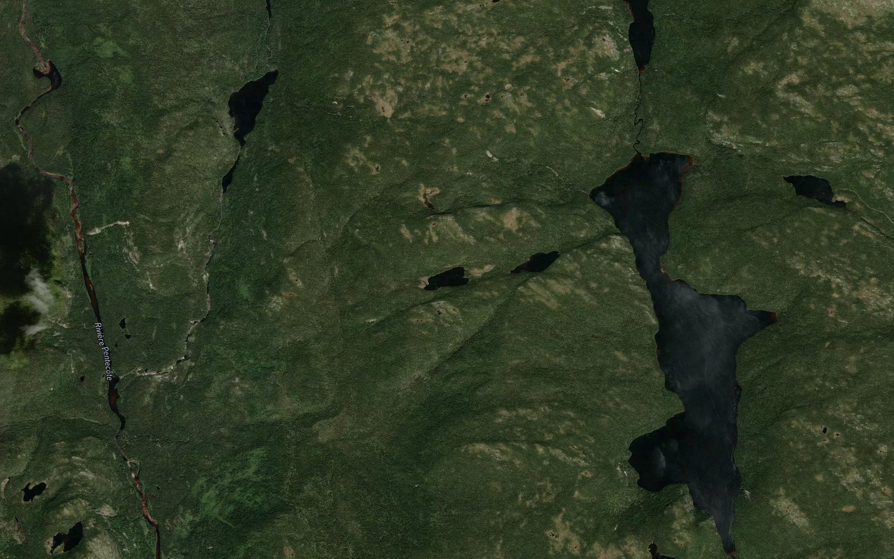 Satellite map of the Lac Blondin