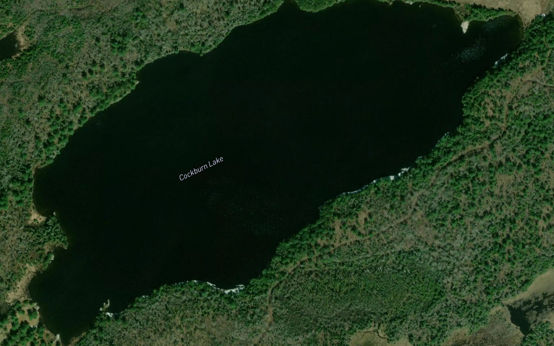 Satellite map of the Cockburn Lake