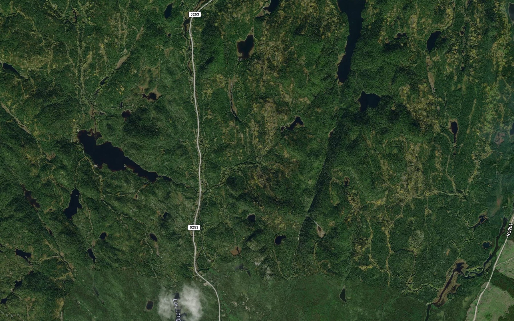 Satellite map of the Lac Gilles