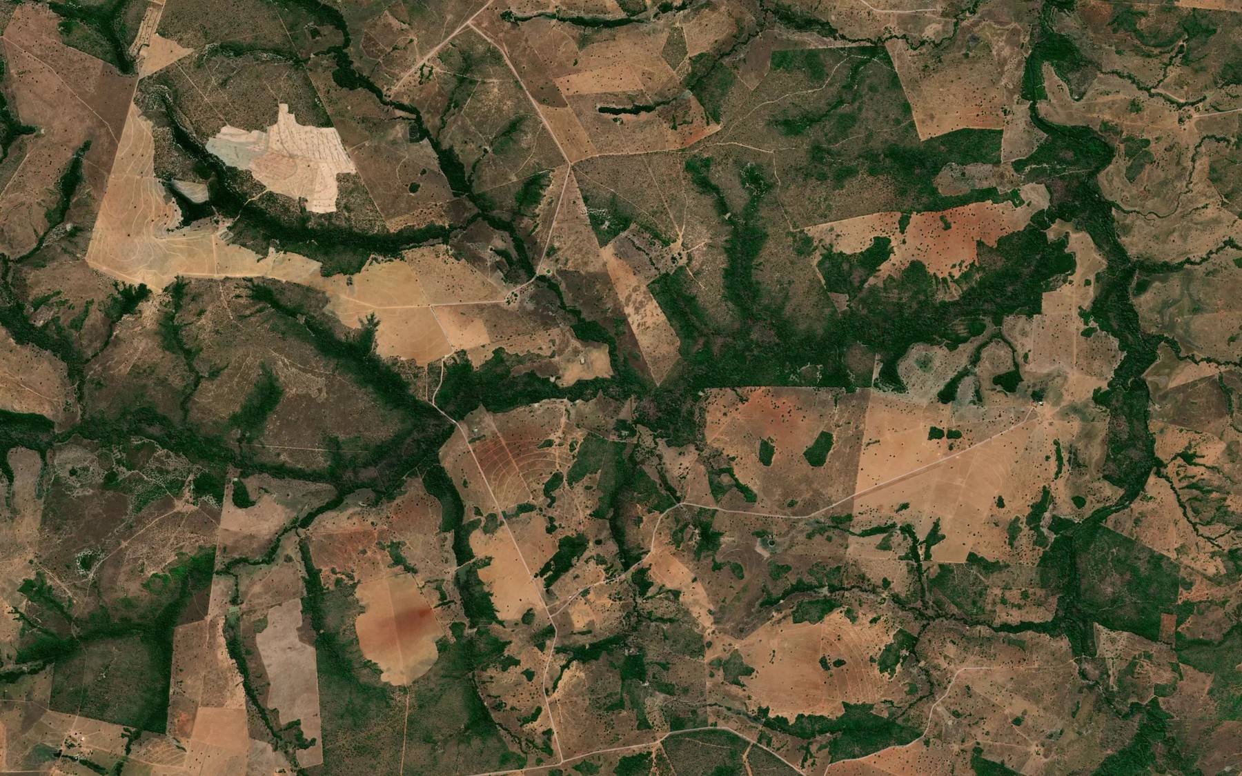 Satellite map of the Ribeirao Garrancho